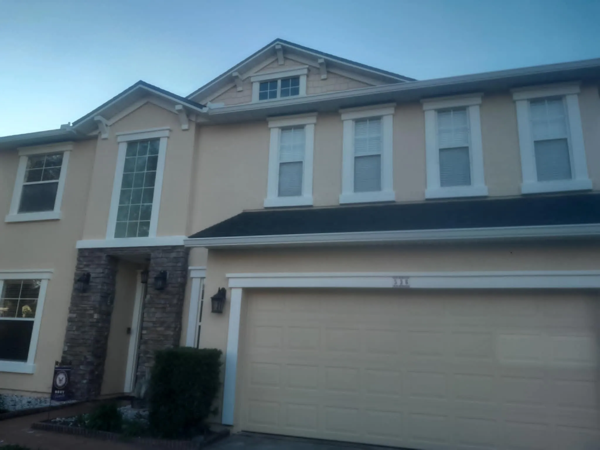 Two-story Jacksonville home after a full exterior repaint