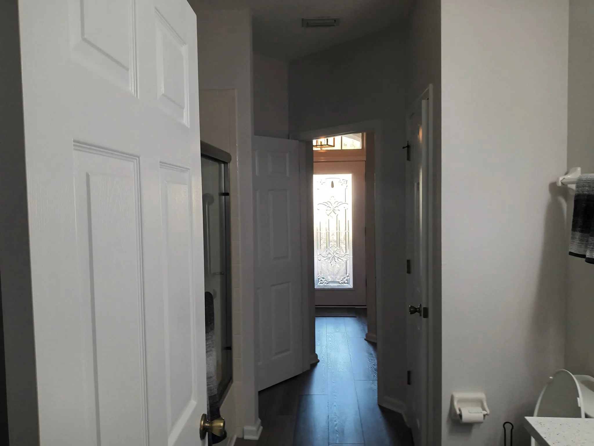 Hallway and doors, freshly painted