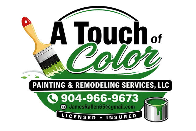 A Touch of Color — 904-966-9673, licensed and insured