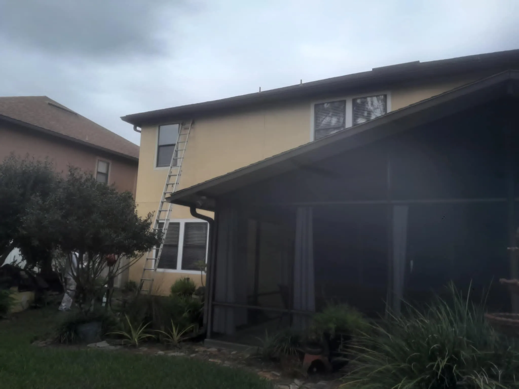 back corner & gutters